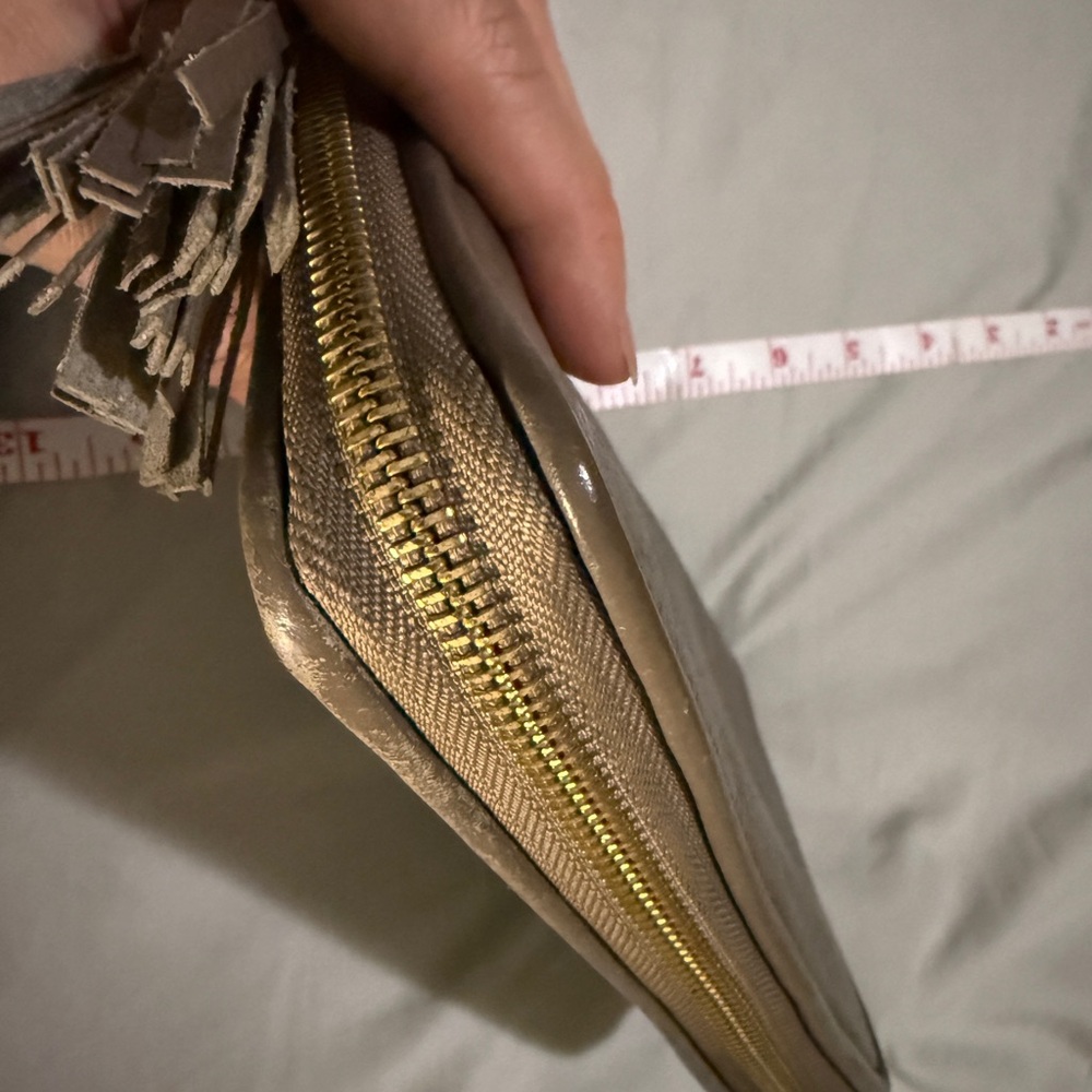 See By Chloé Taupe Leather Zip Wallet with Tassel - Picture 5 of 15